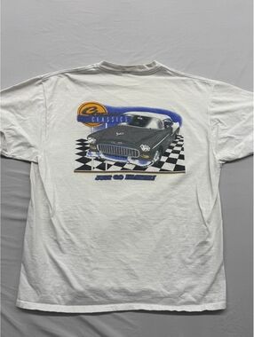 Vintage Chevy Classics 1955 Bel Air Graphic T-Shirt Boxy Cropped Fit XL